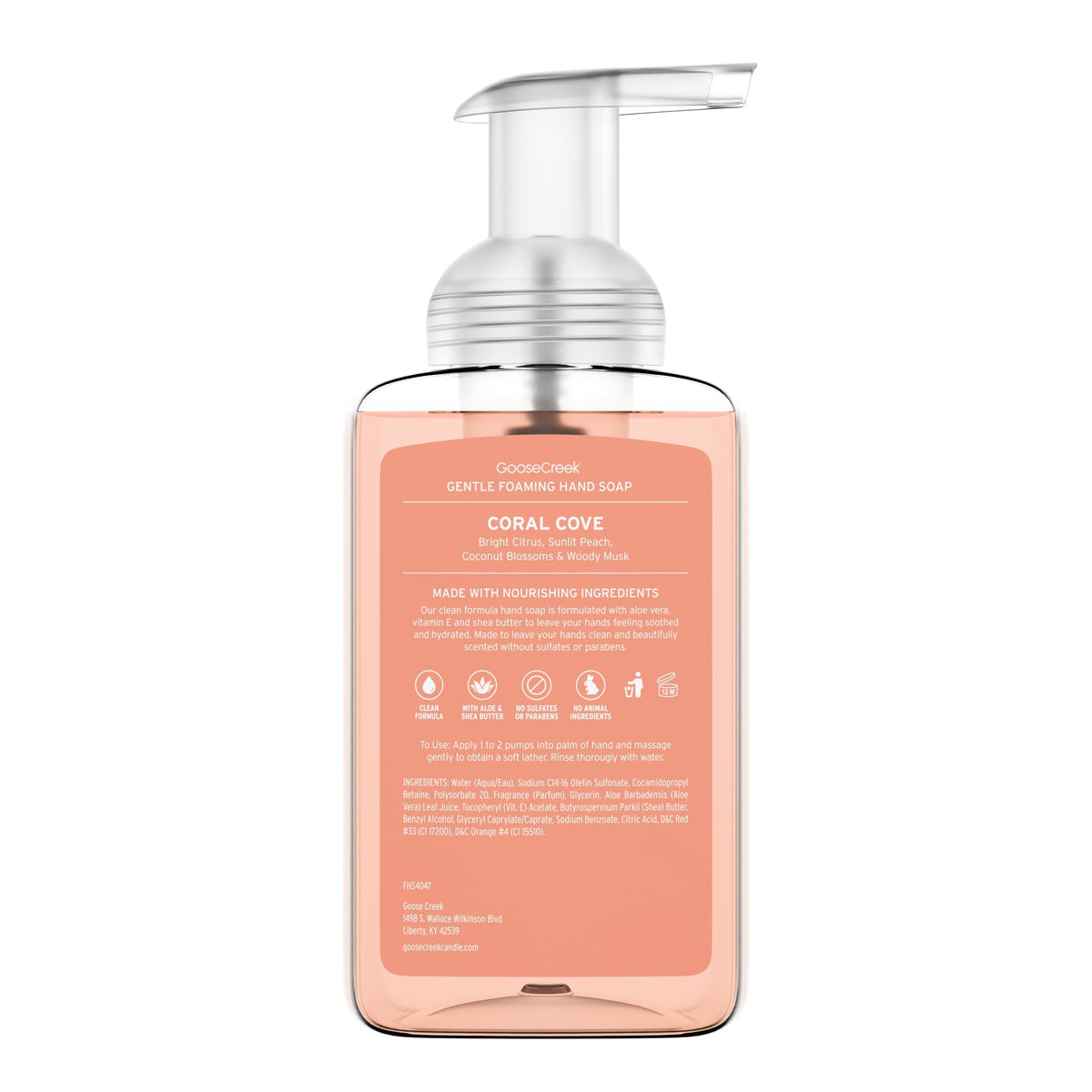 Coral Cove Lush Foaming Hand Soap
