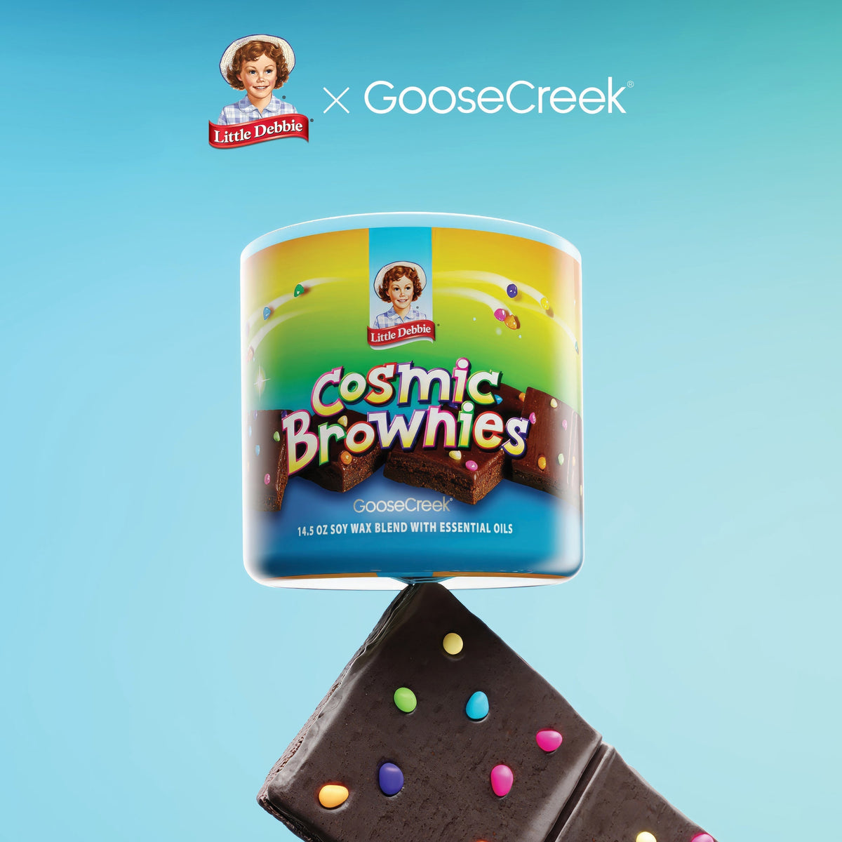 Cosmic Brownies Little Debbie 3-Wick Candle