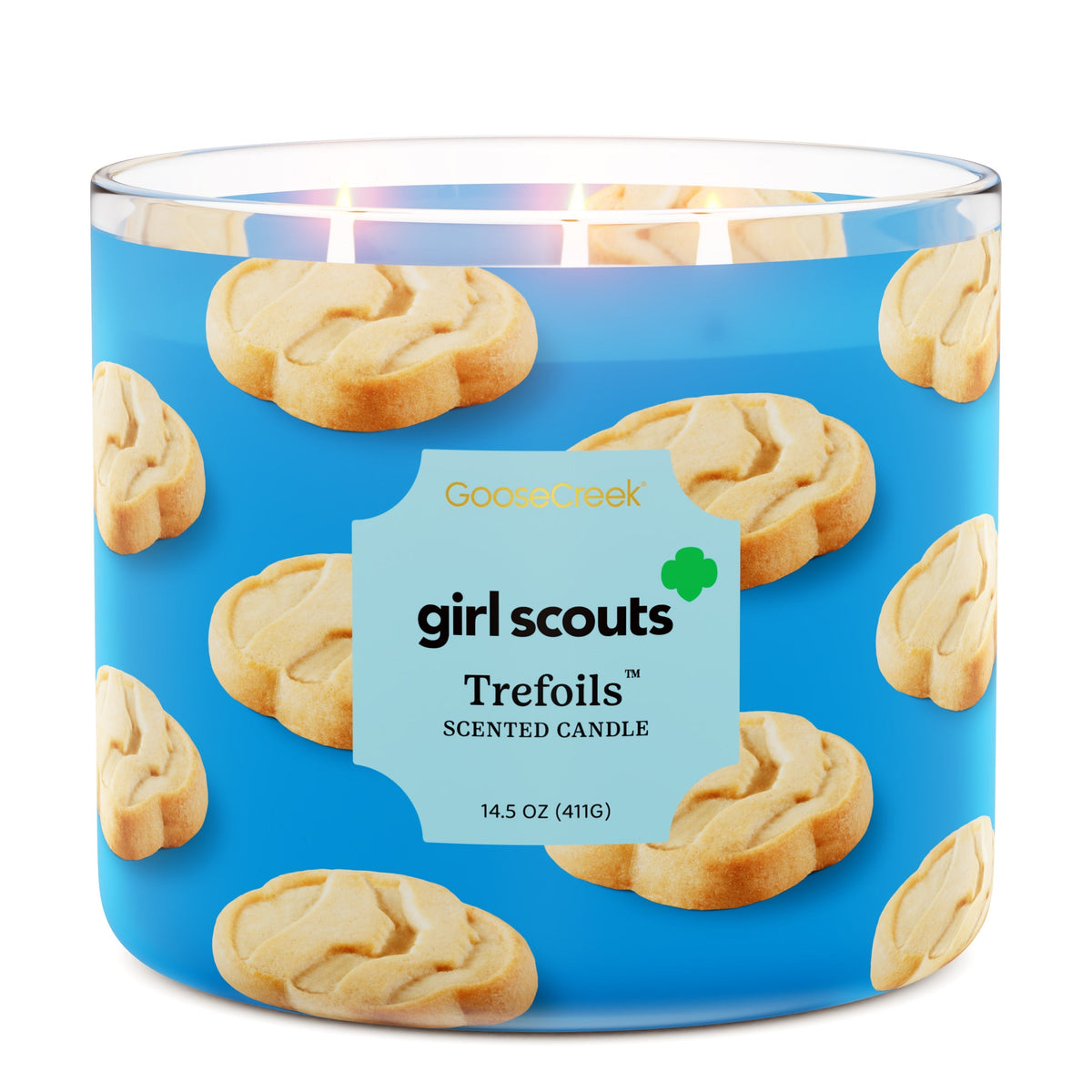Girl Scout Trefoils 3-Wick Candle