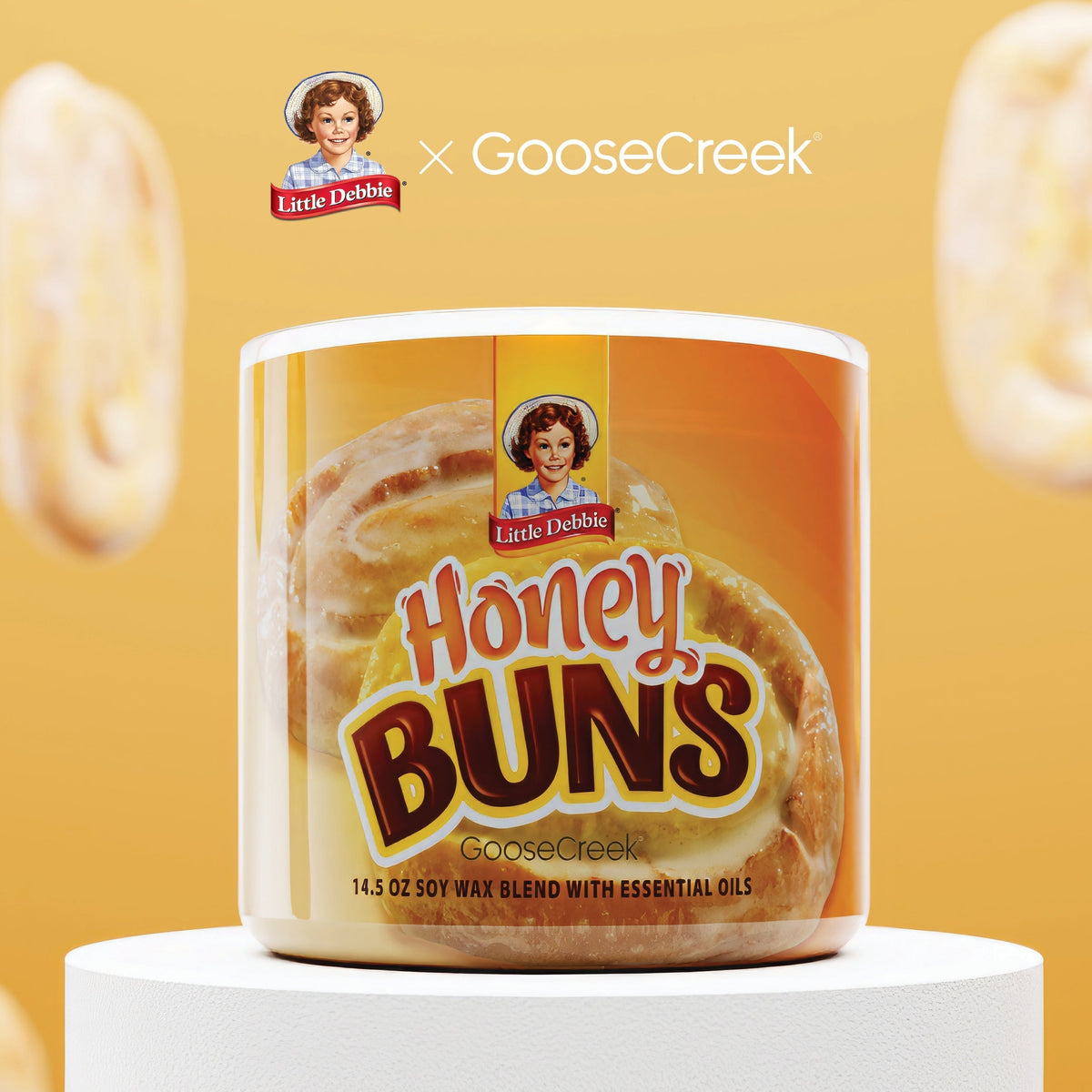 Honey Buns Little Debbie 3-Wick Candle