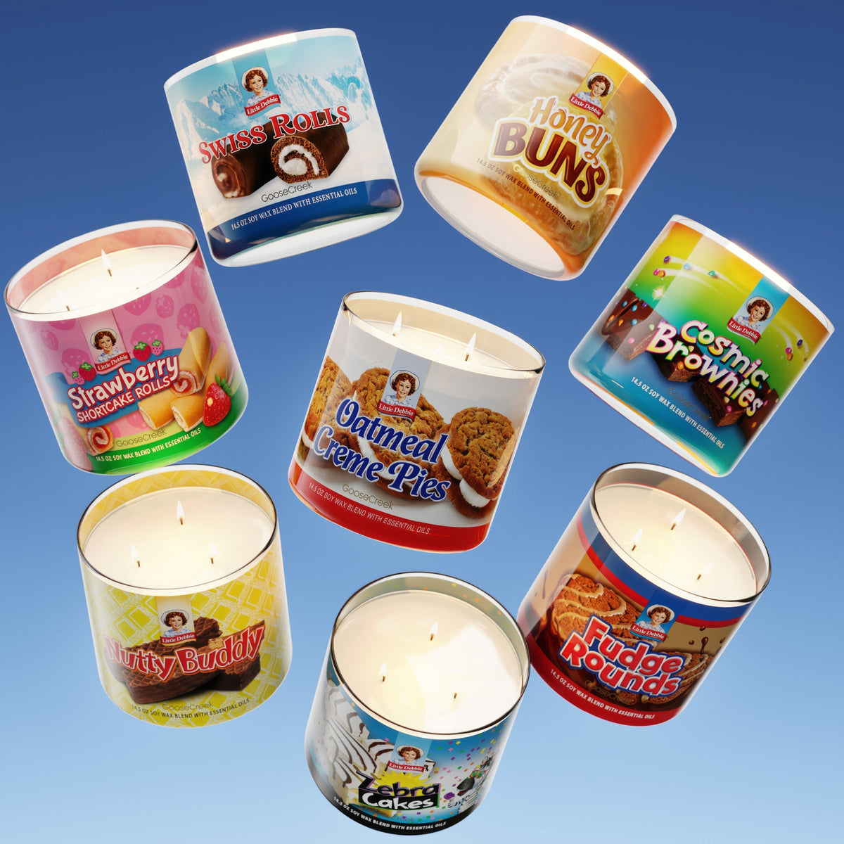 Honey Buns Little Debbie 3-Wick Candle