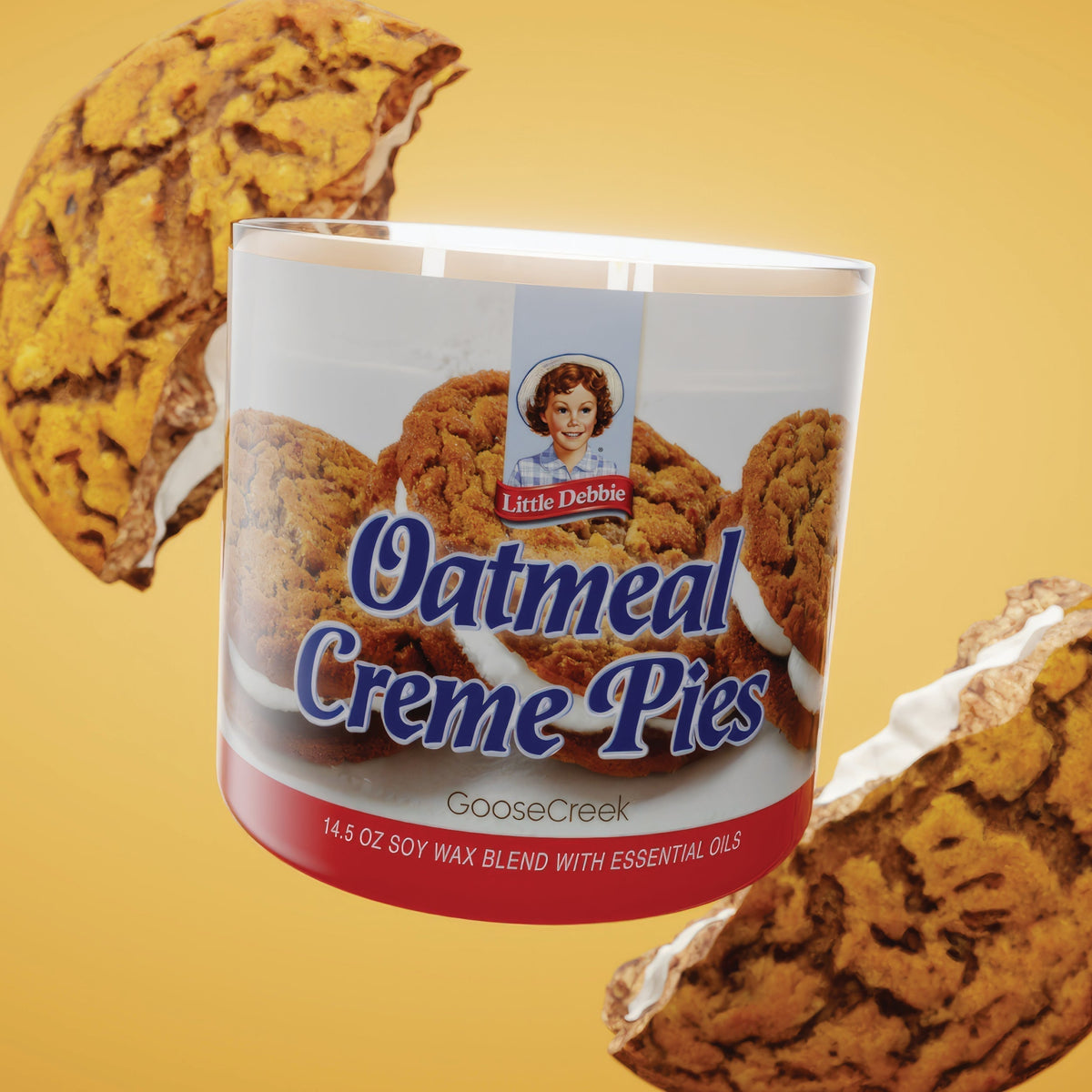 Oatmeal Creme Pies Little Debbie 3-Wick Candle