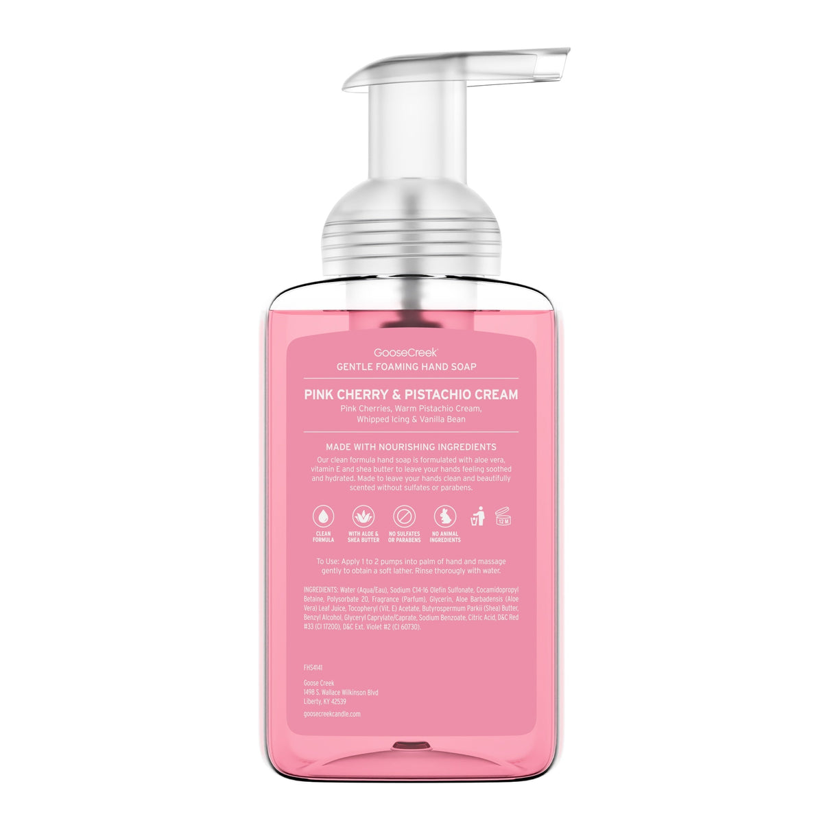 Pink Cherry & Pistachio Cream Lush Foaming Hand Soap